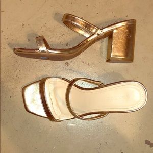 Bamboo gold heel 7.5